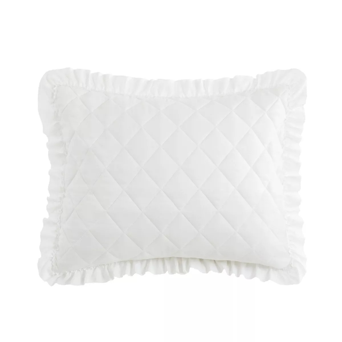 Armoire Collection Standard Ruffle Pillow Sham White | Target