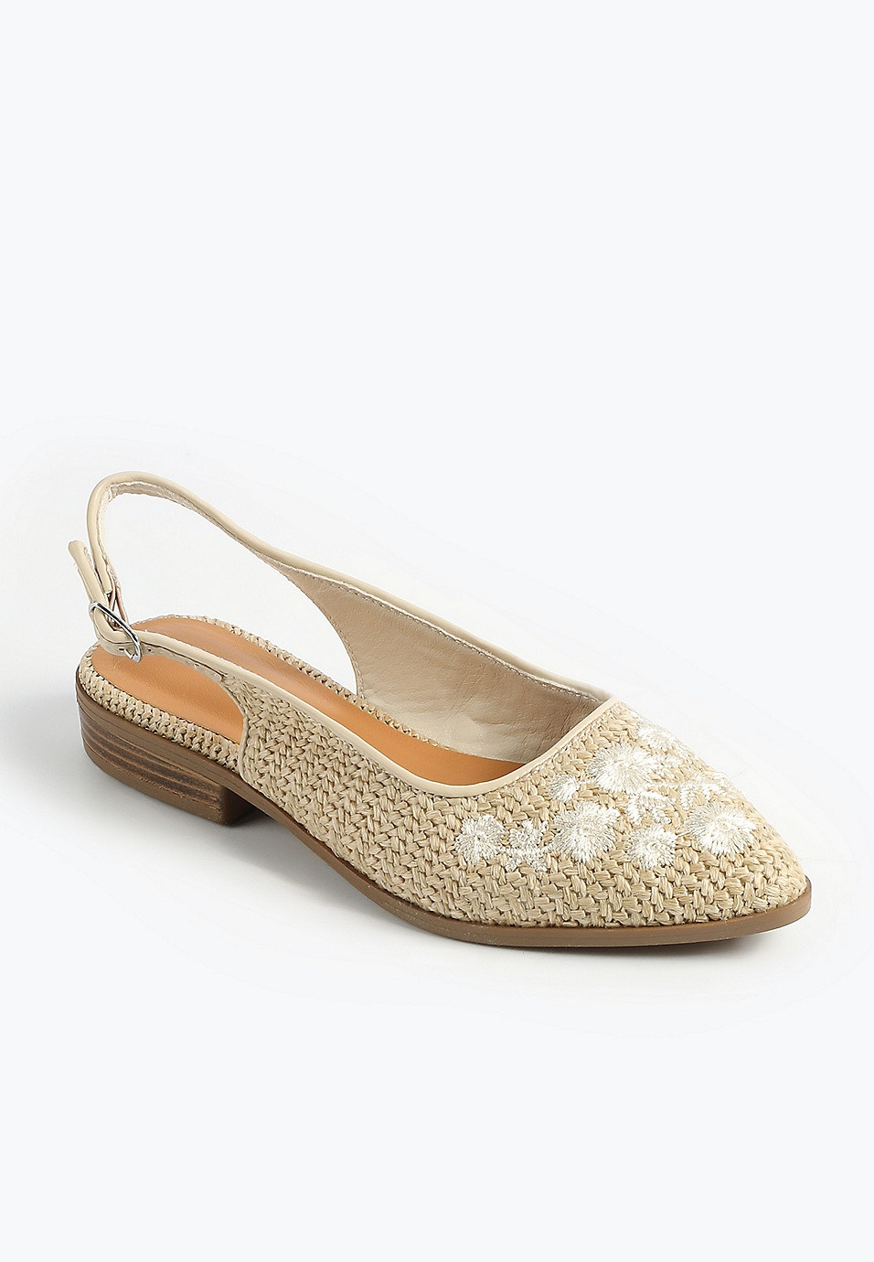 SuperCush Raffia Slingback Flat | Maurices