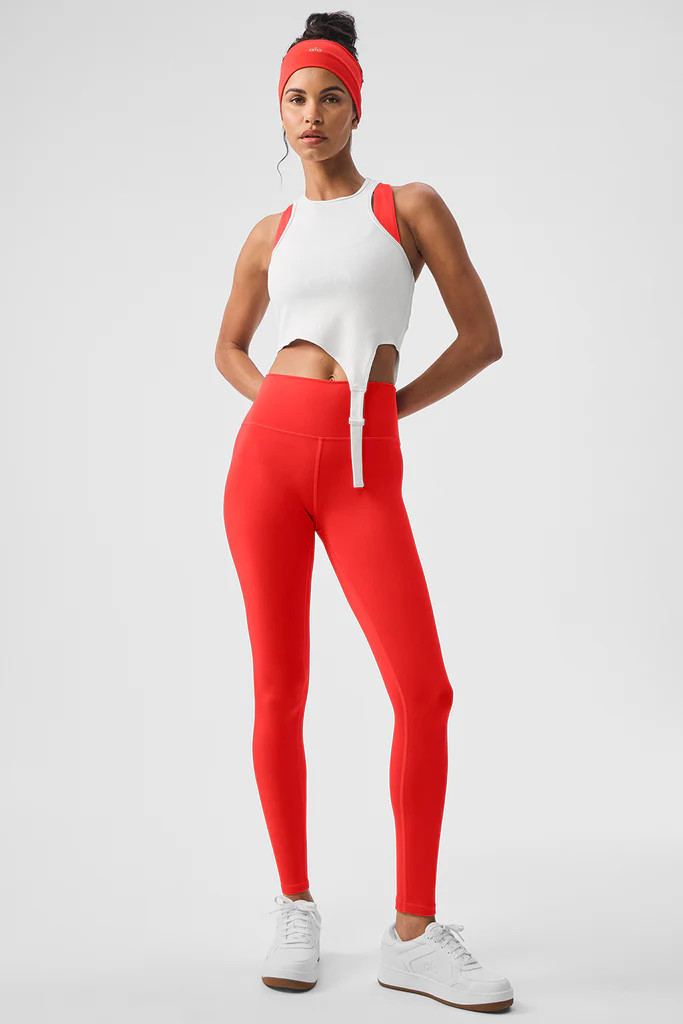 7/8 High-Waist Airlift Legging - Red Hot Summer | Alo Yoga (US)