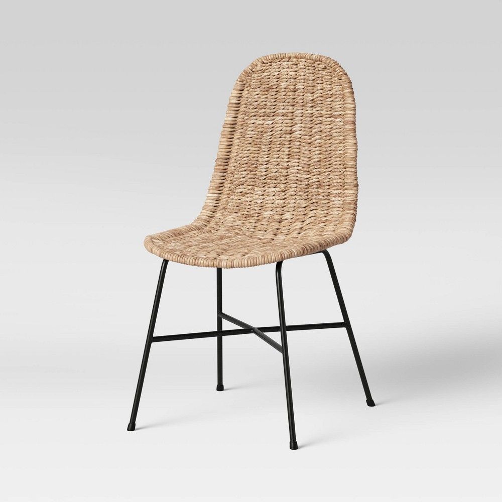 Bretton Woven Dining Chair with Metal Legs - Threshold | Target