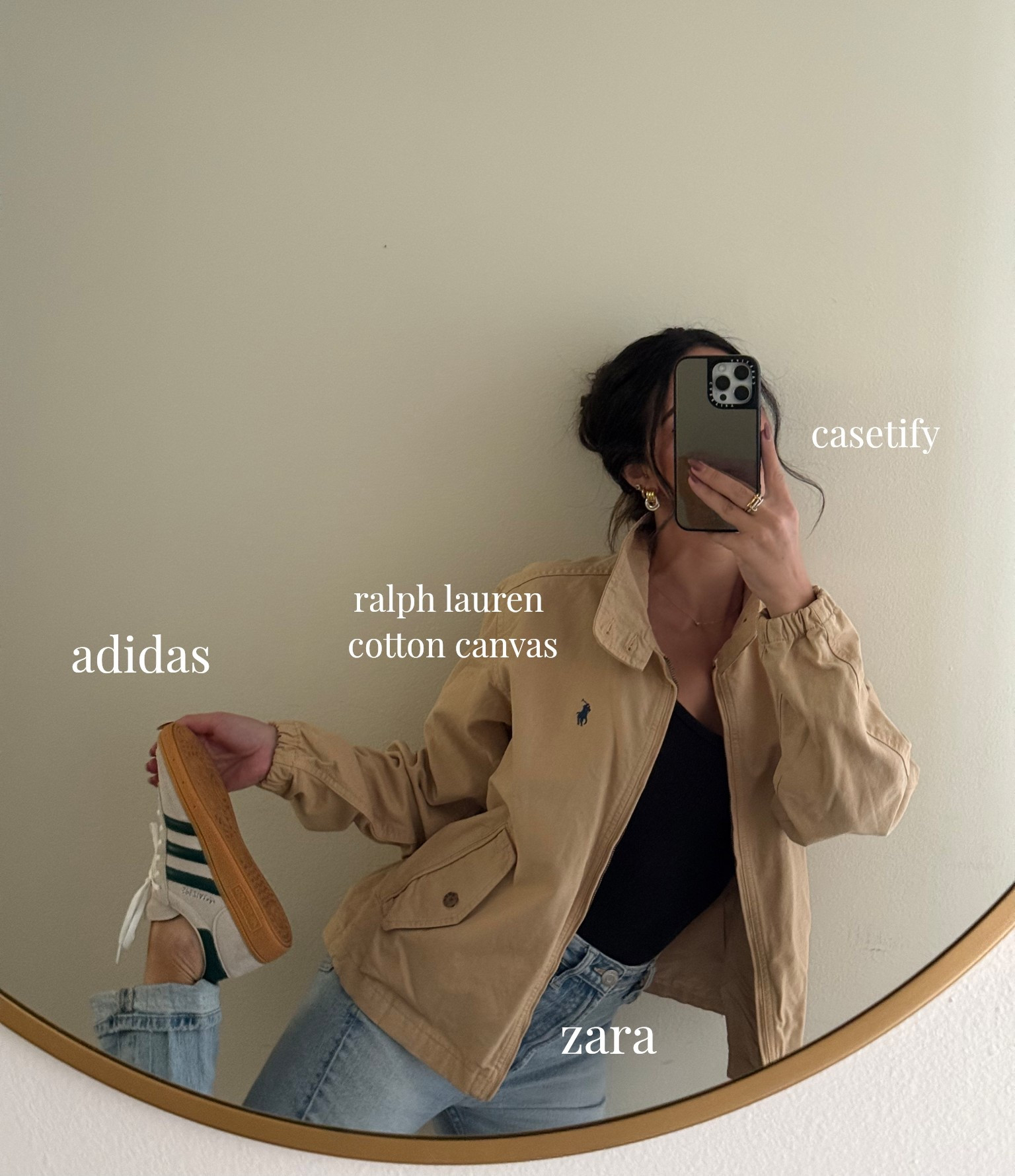 Ralph Lauren, Zara, Adidas 
wearing size small in jacket! 

#LTKootd