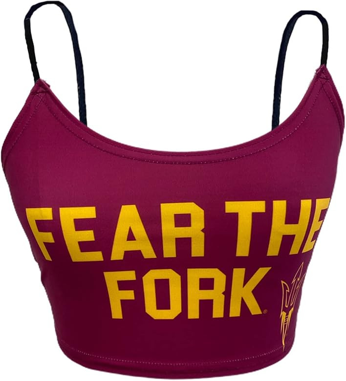 Lojobands Women's Tailgate Outfit College Spaghetti Tank Top Crop Top Made in USA One Size Fits M... | Amazon (US)