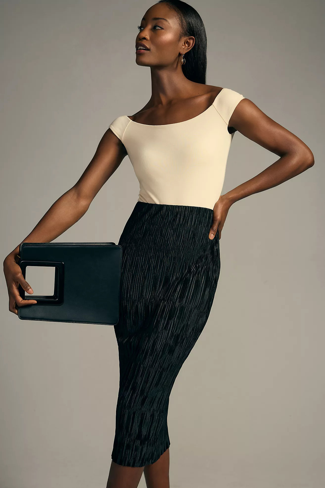 By Anthropologie Plissé Pencil Skirt | Anthropologie (US)