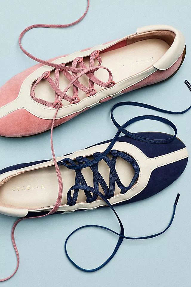 Willa Lace-Up Flats | Anthropologie (US)