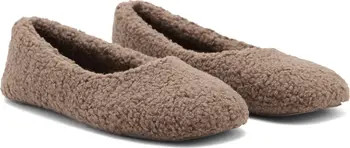 Faux Shearling Ballet Flat (Women) | Nordstrom