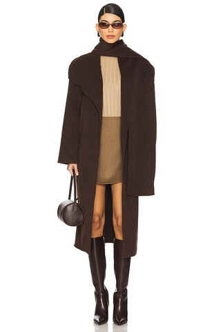 House of Harlow 1960 Simran Coat in Dark Brown from Revolve.com | Revolve Clothing (Global)