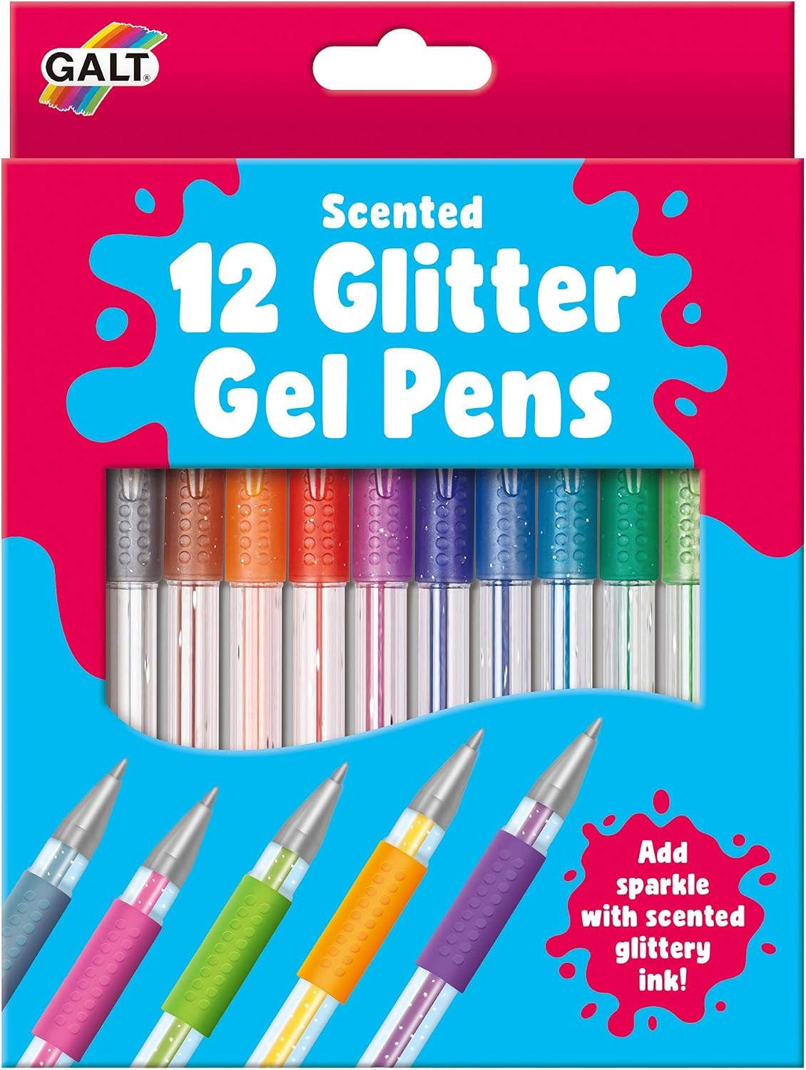 Galt 12 Glitter Gel Pens, Childrens Scented Colourful Metallic Gel Pen Kit | Amazon (UK)