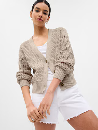 Mixed Stitch Cardigan | Gap (US)