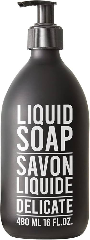 Santa Barbara Design Studio Pure Design Glass Soap Dispenser, 16-Ounce, Matte Black - Liquid Soap | Amazon (US)