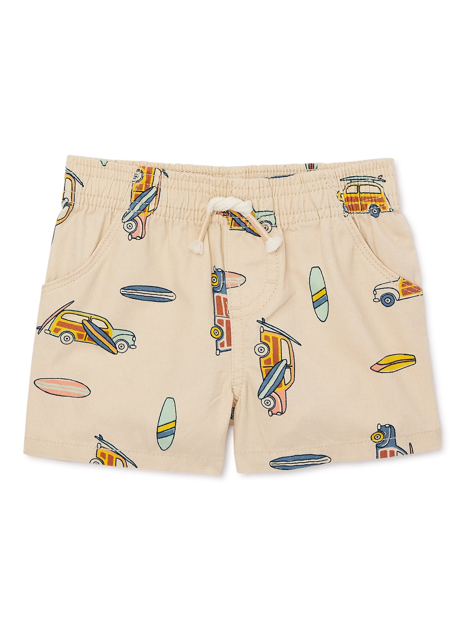 Garanimals Baby Boy Print Pull-On Shorts with Pockets, Sizes 0-24M | Walmart (US)