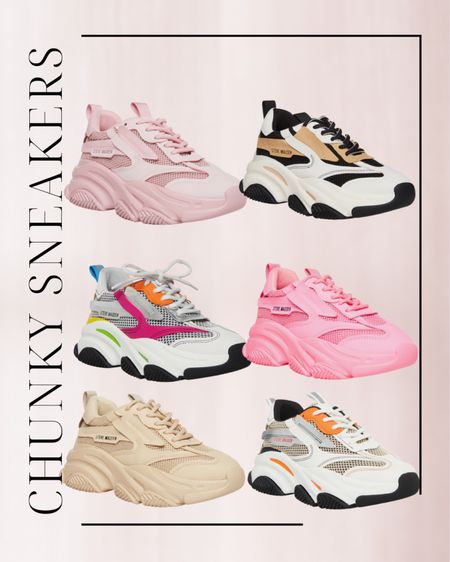 Steve Madden chunky sneakers, pink, dad sneakers, trendy, shoe picks 

#LTKSeasonal #LTKstyletip #LTKunder100