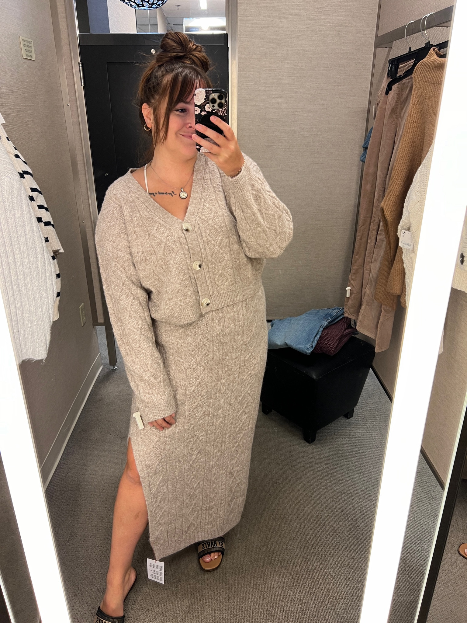 This might be one of my favorite looks for a fall outfit this year!! Obsessed with this entire sweater skirt set and cardigan for fall 😍 Fits true to size. I’m wearing a large in both!

fall 2024 fashion, fall outfits, fall skirt, fall sweater, sweater cardigan, sweater skirt, fall skirt  


#LTKSeasonal

#LTKSaleAlert #LTKMidsize #LTKFindsUnder100