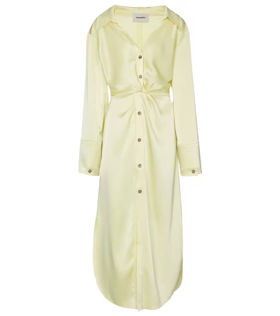 Ayse satin shirt dress | Mytheresa (UK)