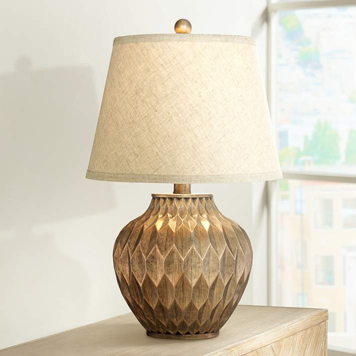360 Lighting Buckhead 22" High Bronze Accent Lamp with USB Dimmer - #460M0 | Lamps Plus | Lamps Plus