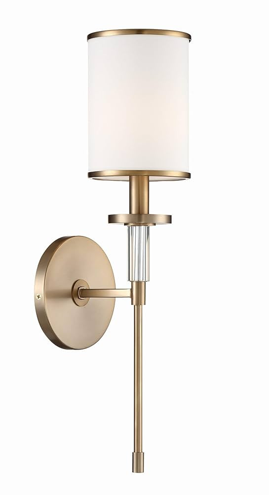 Crystorama Hatfield 1 Light Vibrant Gold Sconce | Amazon (US)