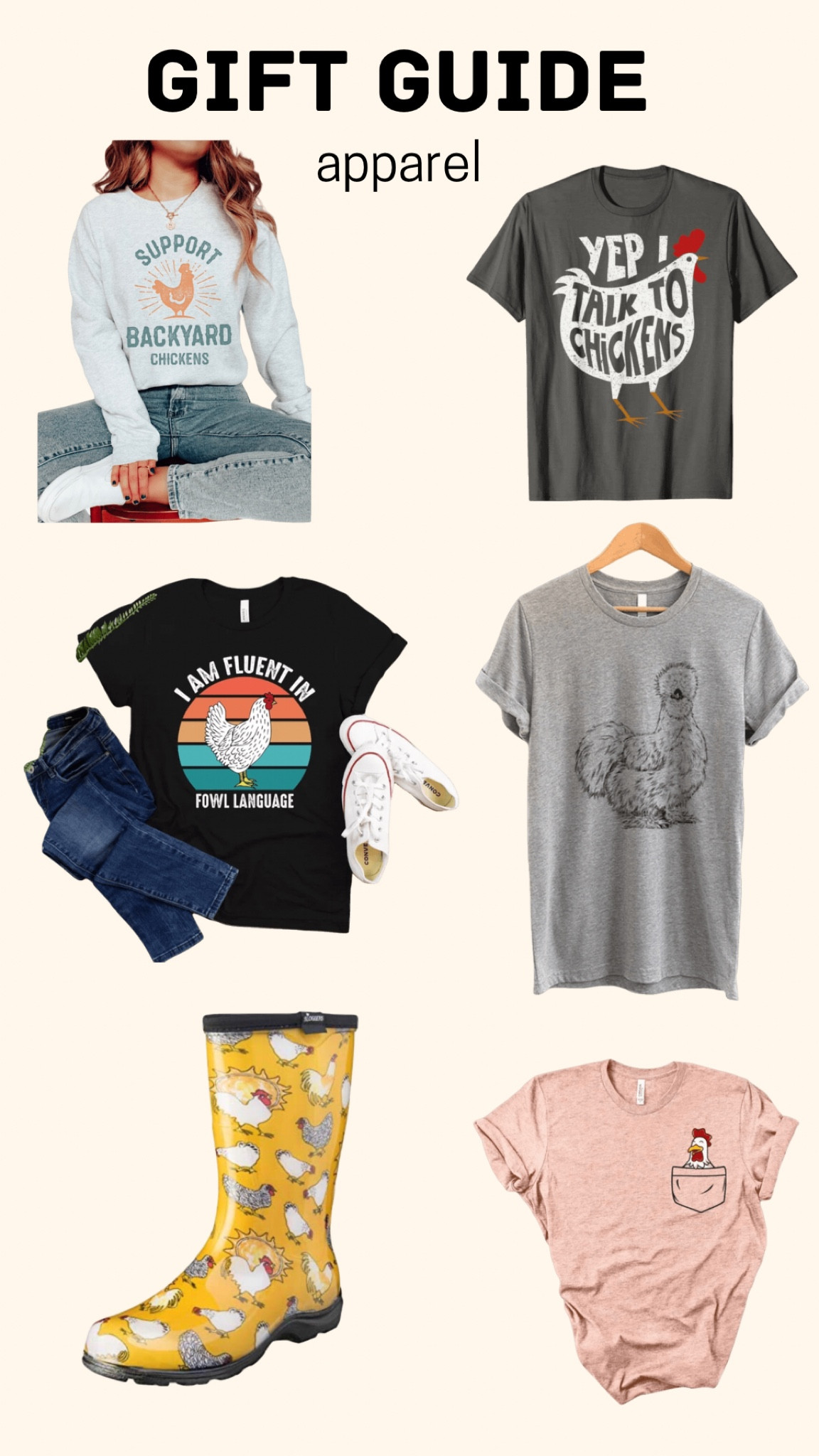 Gift Guide: Chicken Apparel 

#LTKGiftGuide #LTKunder50 #LTKhome