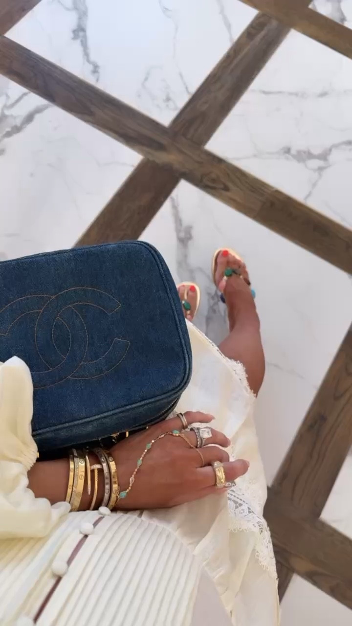 Such a cute hand chain for summer! Especially with these shoes! 
I am borrowing this Chanel bag from Vivrelle, use code EMILYGEMMA to get your first month free! 

Hand chain, Vivrelle, Sandals, Spring outfits, Spring dresses, Preppy outfits, Teacher outfit, Vacation outfits, Emily Ann Gemma

#LTKSeasonal #LTKootd #LTKBeauty