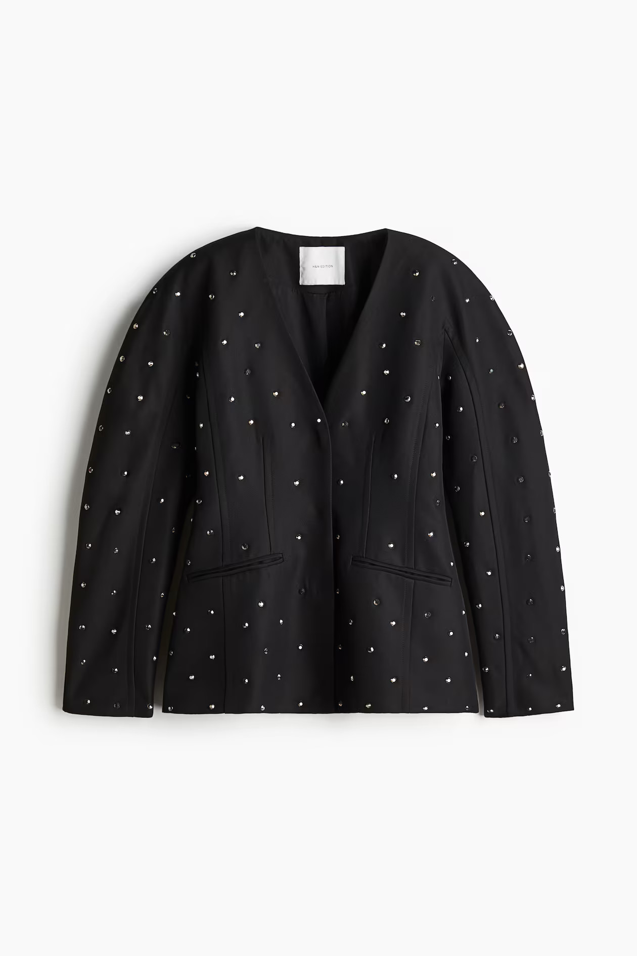 Jacke mit Strass - Schwarz - Ladies | H&M AT | H&M (DE, AT, CH, NL, FI)