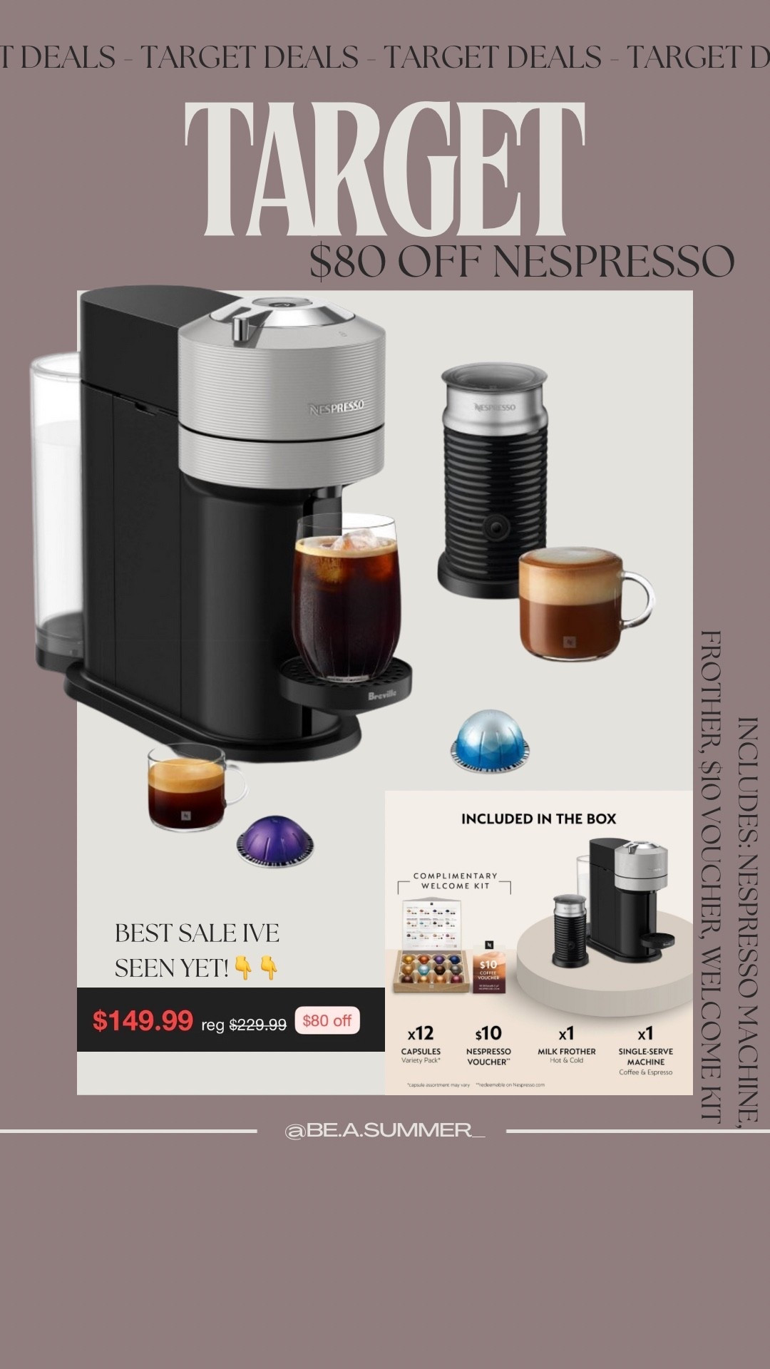Up to 35% off Kitchen & Dining at Target! 🎯

Nespresso $80 off! Includes Vertuo Machine, Frother, $10 voucher, & Welcome Kit!

Home / coffee / deals / target 