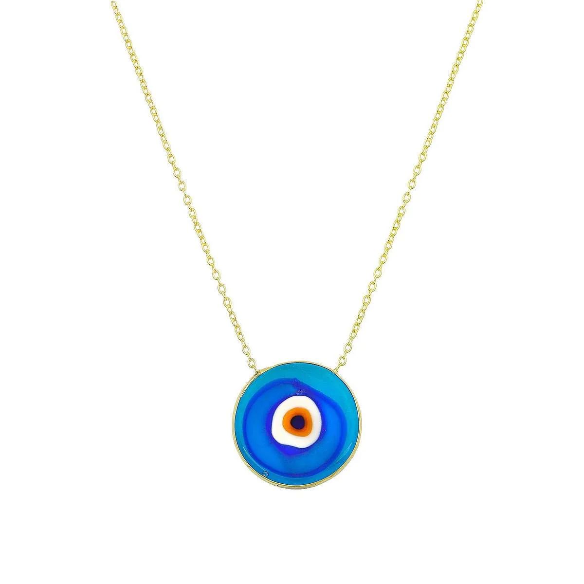 Antique Evil Eye Necklace in Cerulean | Ragen Jewels