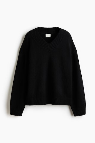 H & M - V-Neck Sweater - Black | H&M (US + CA)