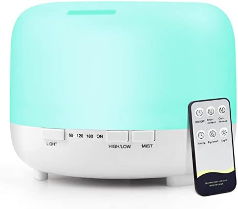 Aromatherapy Essential Oil Diffuser for Room: 500ml Aroma Air Humidifier Remote Control for Home ... | Amazon (US)