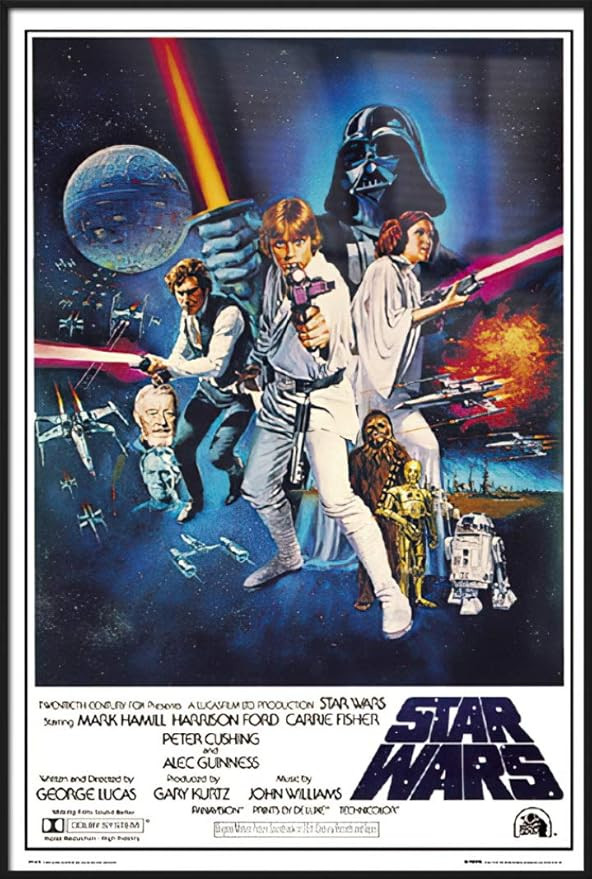 Star Wars - Episode IV - A New Hope - Framed Movie Poster/Print (Style C) (Size: 24 inches x 36 i... | Amazon (US)