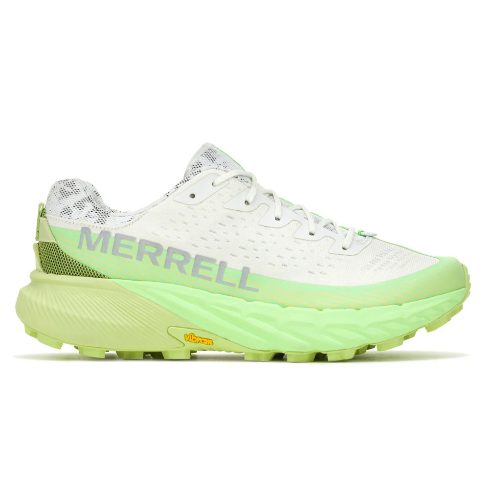 Shop Green, White Mens Merrell Agility Peak 5 Trail Running Shoes | Shoebacca