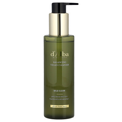 d'Alba, Balancing Vegan Cleanser, Mild Clean, 6.76 fl oz (200 ml) | iHerb
