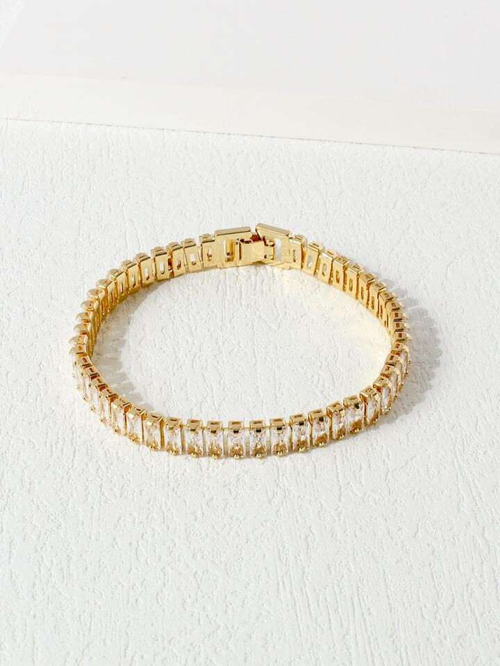 Cubic Zirconia Decor Bracelet | SHEIN