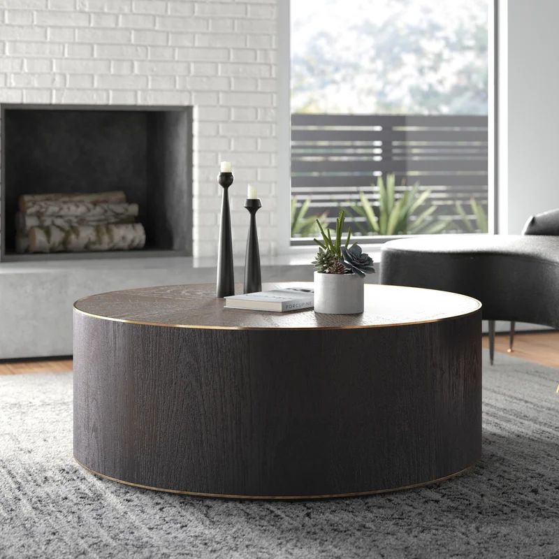 Alamae Solid Wood Drum Coffee Table | Wayfair Professional