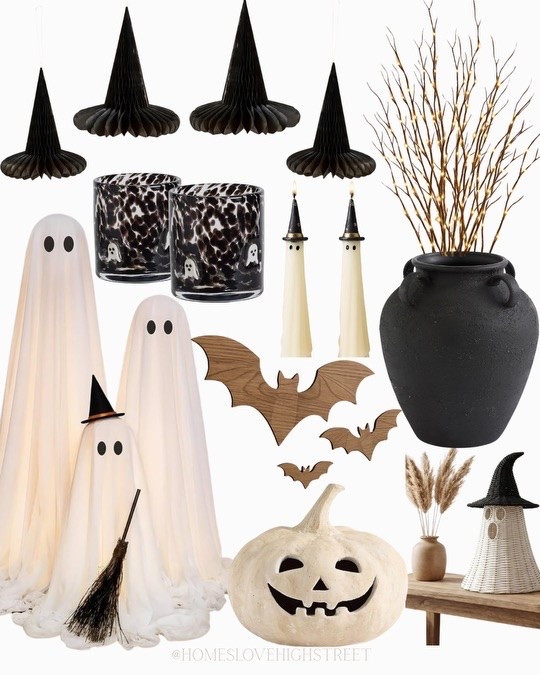 Monochrome Halloween will always be my favourite 
#halloween #halloweenhome #autumnhome #autumndecor #monochromehome #pumpkin #ghostdeocor 

#LTKeurope #LTKhome #LTKuk