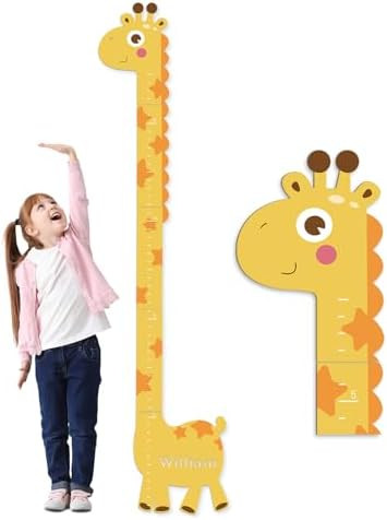 Personalized Name Growth Chart for Kids – Giraffe Height Chart for Boys and Girls, Wooden Heigh... | Amazon (US)