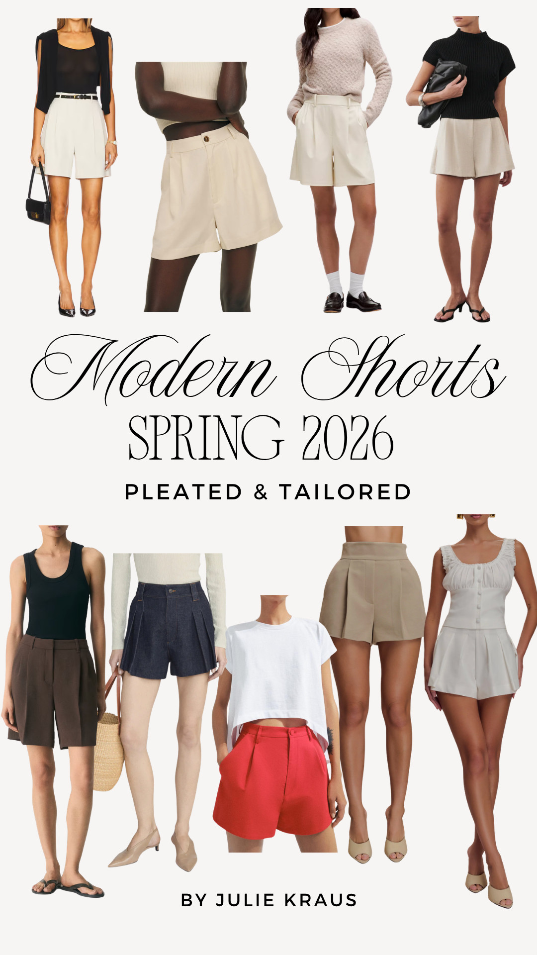 Modern shorts options for 2026. 

 #LTKSeasonal #LTKOver40