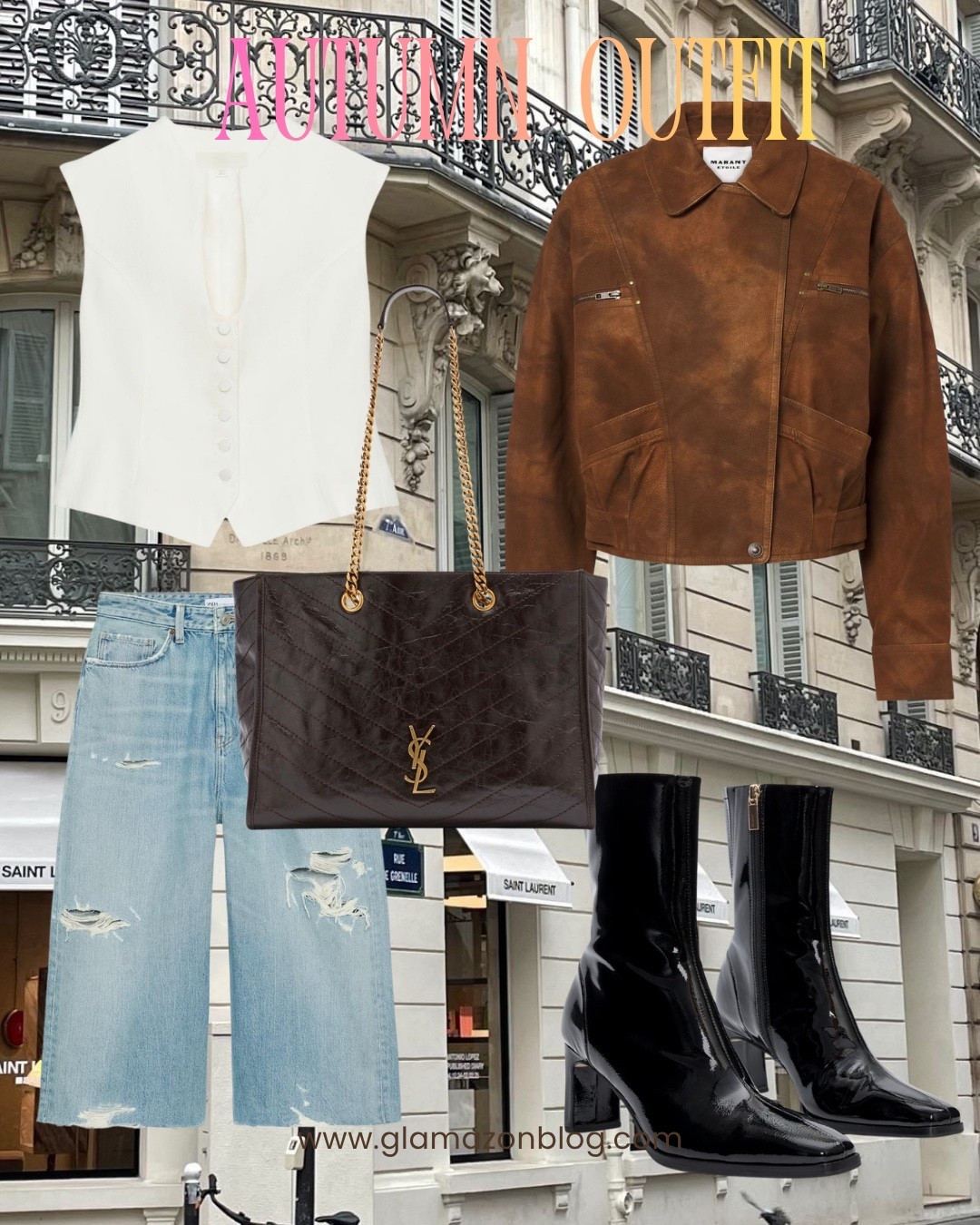 Autumn outfit, Zara jorts, patent boots, ysl bag, suede jacket

#LTKFashionMonth #LTKautumn #LTKuk