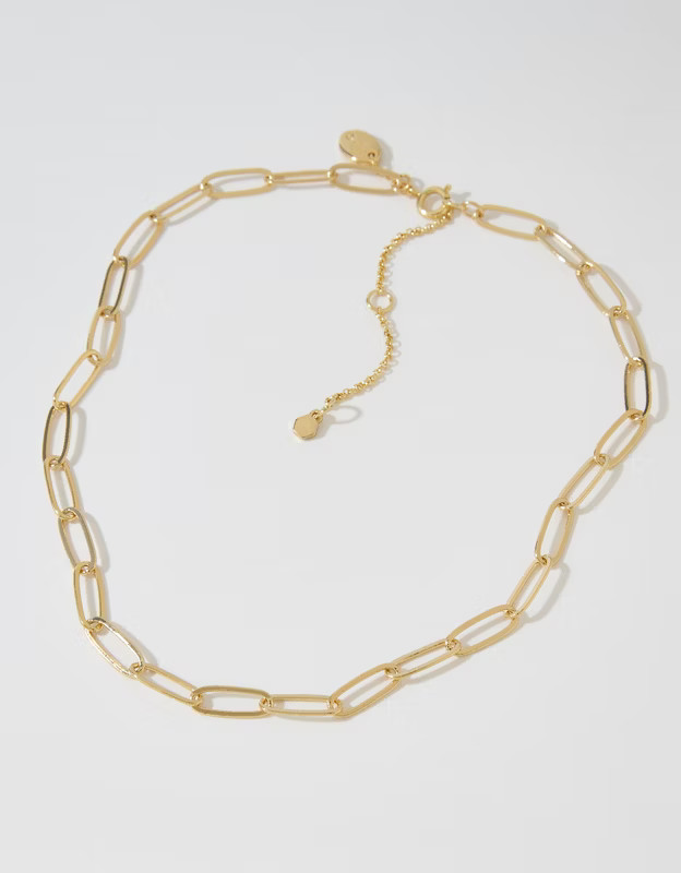 Aerie Chunky Paperclip Necklace | Aerie
