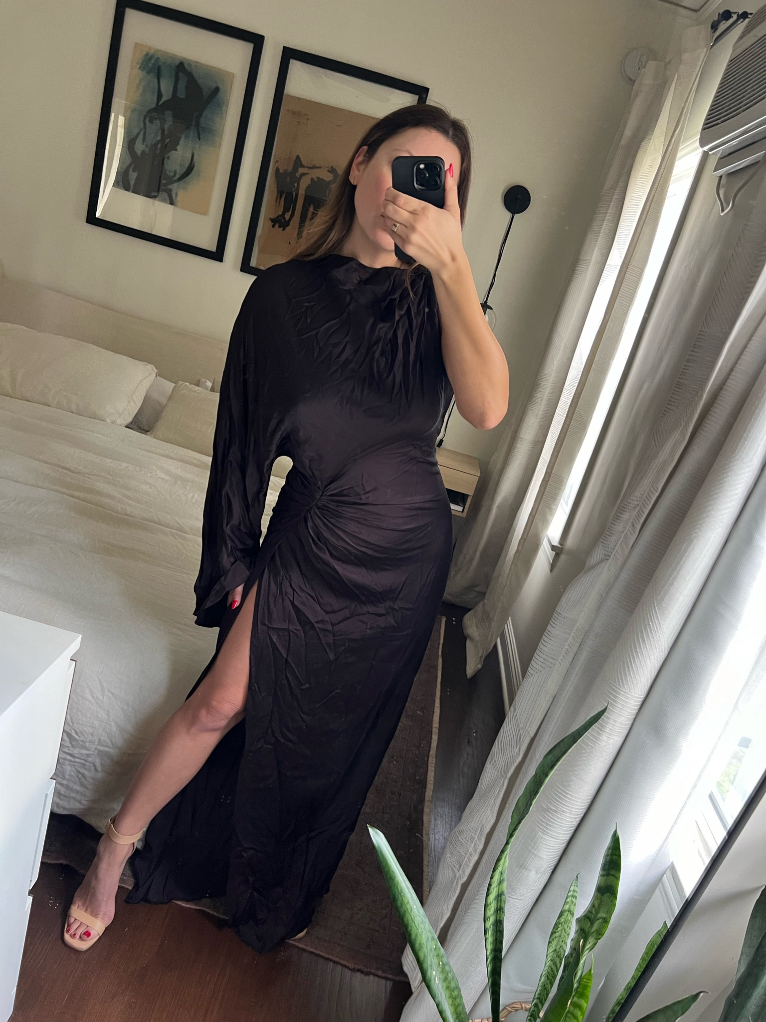 Wedding Guest Dress Try On Haul / Revolve Order - Marianna Hewitt L’Academie Collab Chocolate Brown Long Sleeve One Sleeve Gown Under $300 - Gala / Prom / Formal Event / Black Tie Wedding

#LTKstyletip #LTKwedding #LTKparties