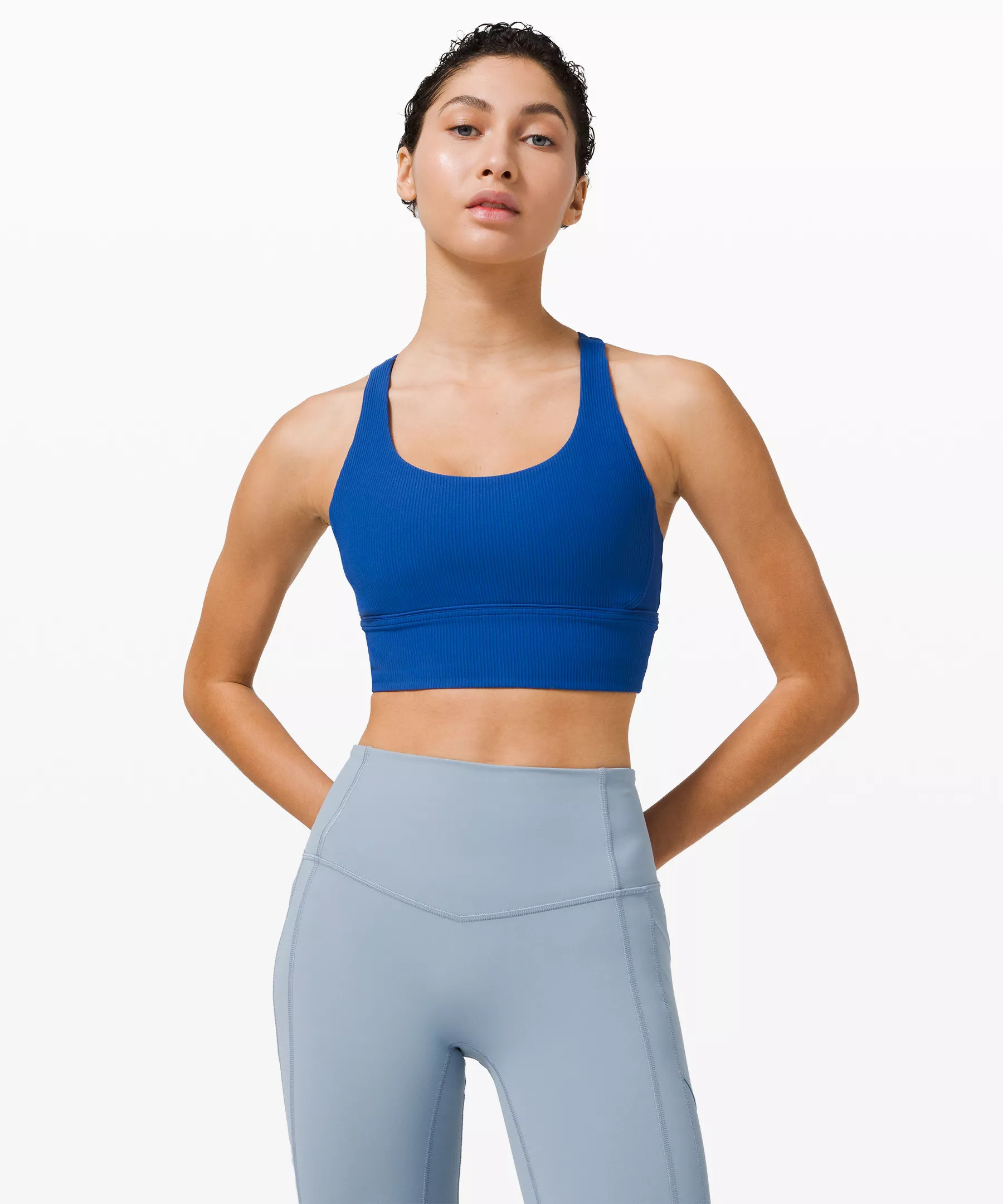 Energy Bra Long Line Ribbed Medium Support, B–D Cup | Lululemon (US)