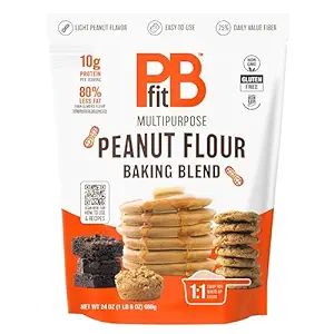PBfit Peanut Flour Baking Blend - Gluten Free & Non GMO - 10g Protein per Serving - 80% Less Fat ... | Amazon (US)