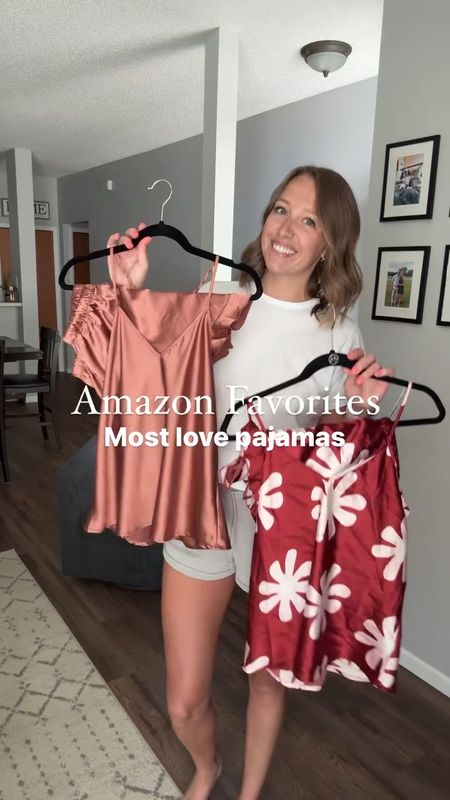 Follow @helloemmamarie for more tall girl friendly amazon finds! Comment “PAJAMA” for details sent to your inbox 💌 make sure you’re following me so you get my messages! 

You guys have been loving these PJs as much as I have + you can’t beat the price 🫣 these are silky soft, come in a few color options and are great for these warm summer months. Which color is your favorite?! @amazonfashion @ekouaerofficial #ekouaer

#LTKMidsize #LTKStyleTip #LTKFindsUnder50