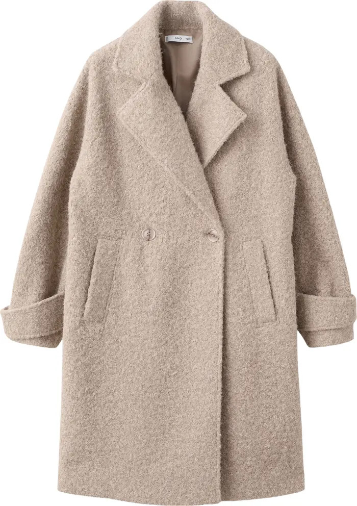 Lapels Bouclé Coat | Nordstrom