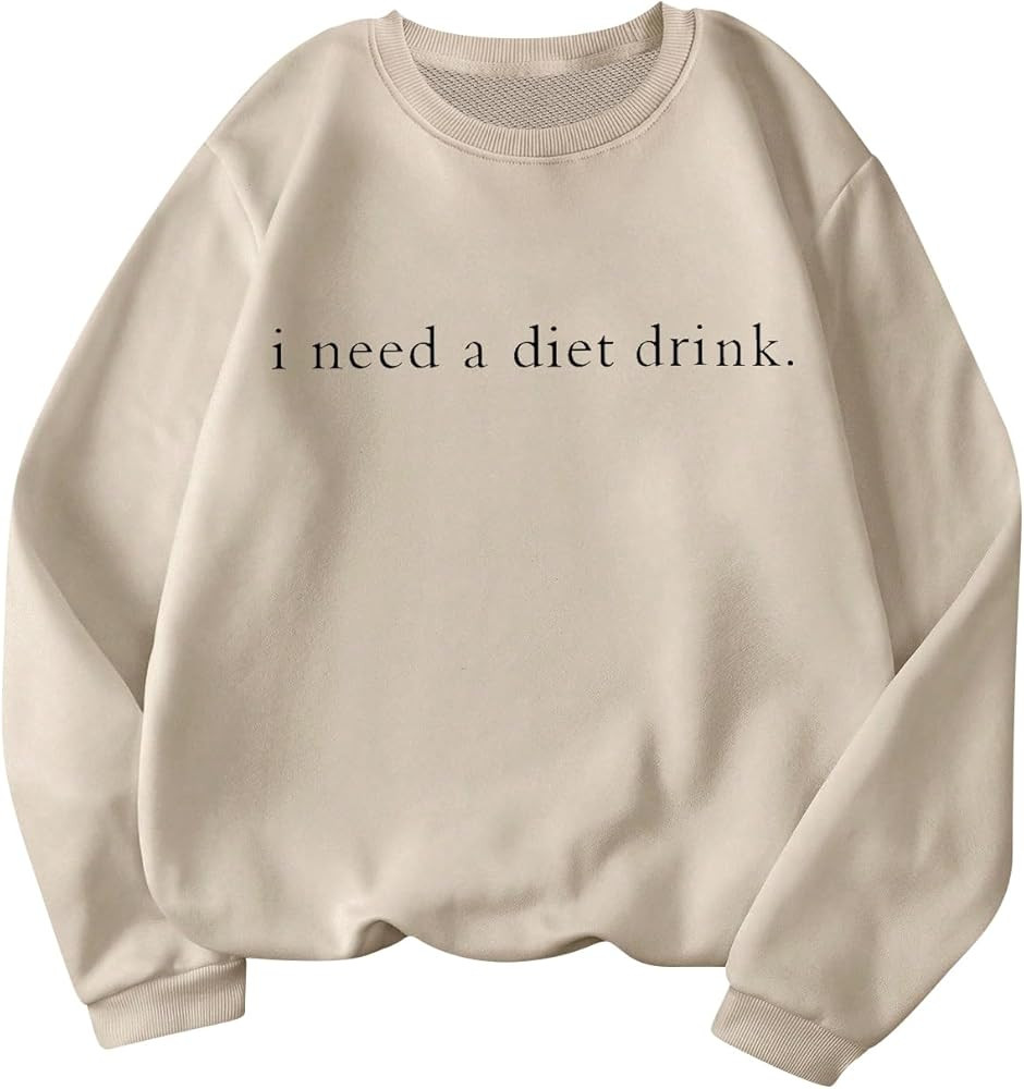 SOLY HUX Women's Crewneck Graphic Sweatshirts Long Sleeve Oversized Loose Fit Shirts Drop Shoulde... | Amazon (US)