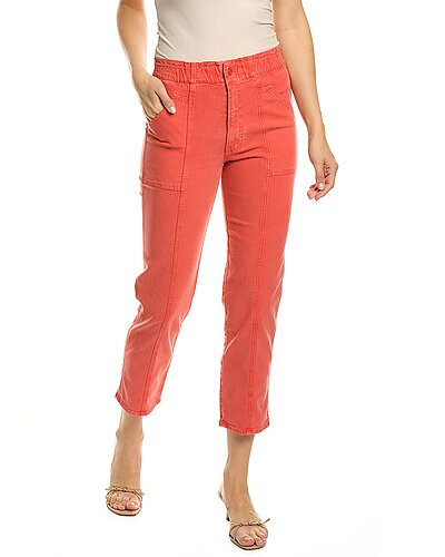 The Springy Hot Coral Ankle Jean | Rue La La