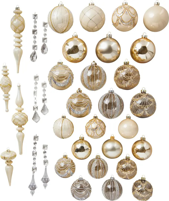 Balsam Hill Assorted Set of 35 Roaring '20s Ornaments | Nordstrom | Nordstrom