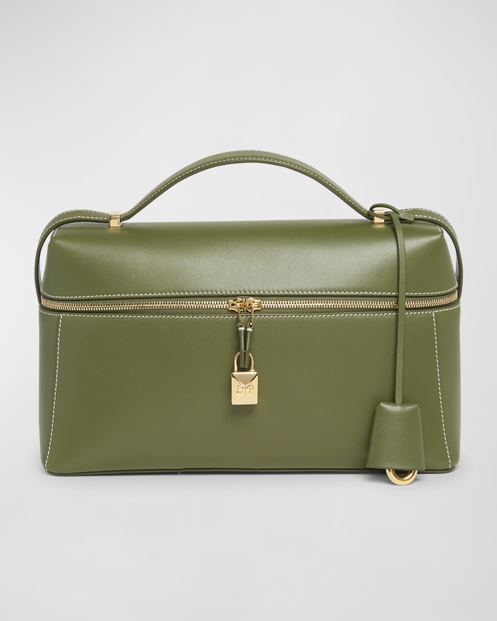 Loro Piana Extra Bag L27 Leather Saddle Bag | Neiman Marcus