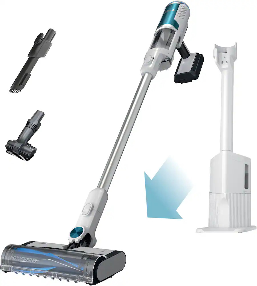 Shark - Clean & Empty Cordless Stick Vacuum & Auto-Empty System, Self Cleaning Brushroll, HEPA Fi... | Best Buy U.S.