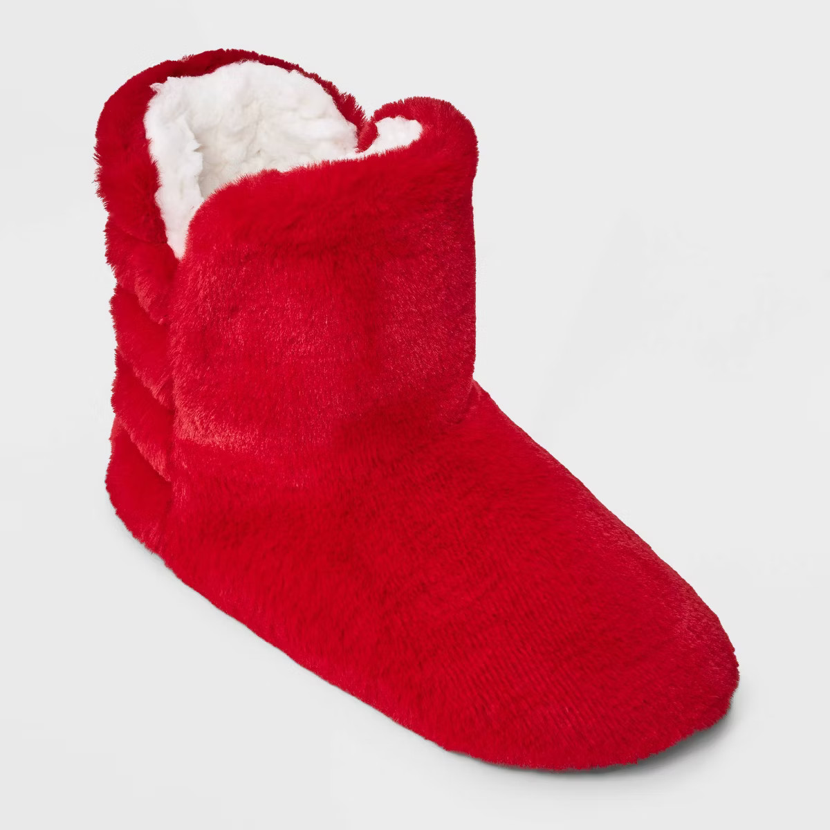 Women's Quilted Faux Fur Booties with Grippers - Auden™ | Target