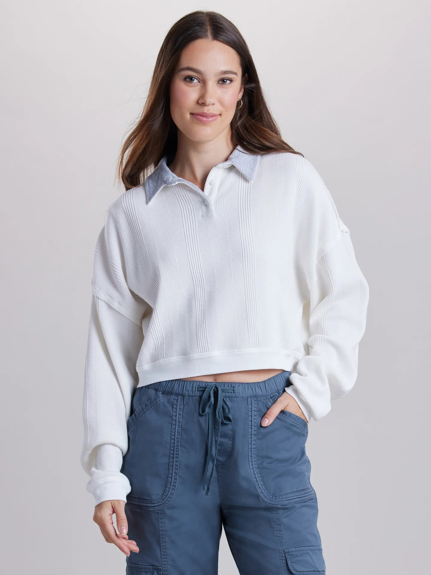 Long Sleeve Thermal Polo Shirts for Women | UNIONBAY | Union Bay