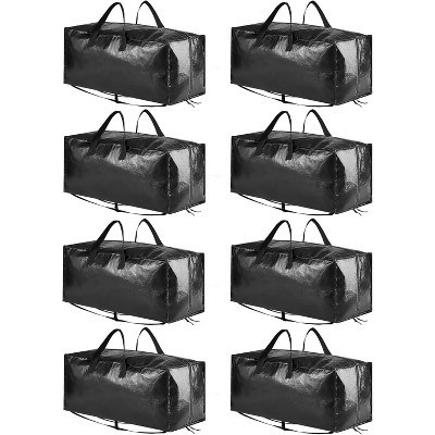 8pc Extra Large Heavy Duty Moving Bags – Durable Storage Totes with Backpack Straps, Strong Handles & Zippers – Ideal for Packing & Moving | Target