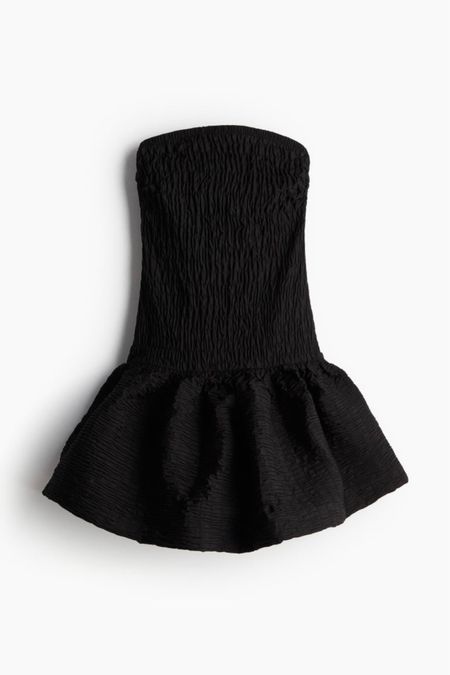 Bubble hem black mini dress 

#LTKfindsunder100 #LTKSeasonal #LTKstyletip